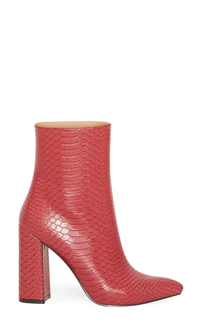 These snakeskin boots are perfect for the January cold