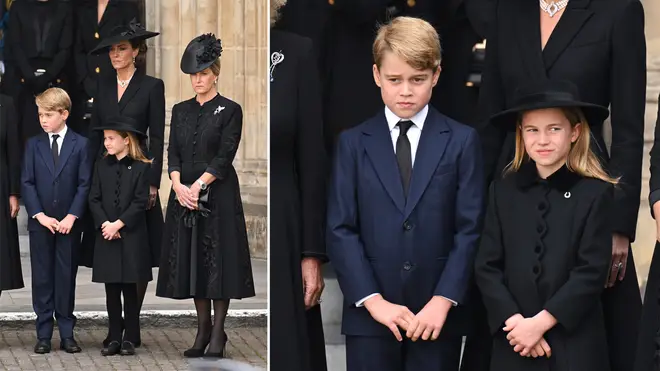 Prince Charlotte was spotted telling her brother to bow