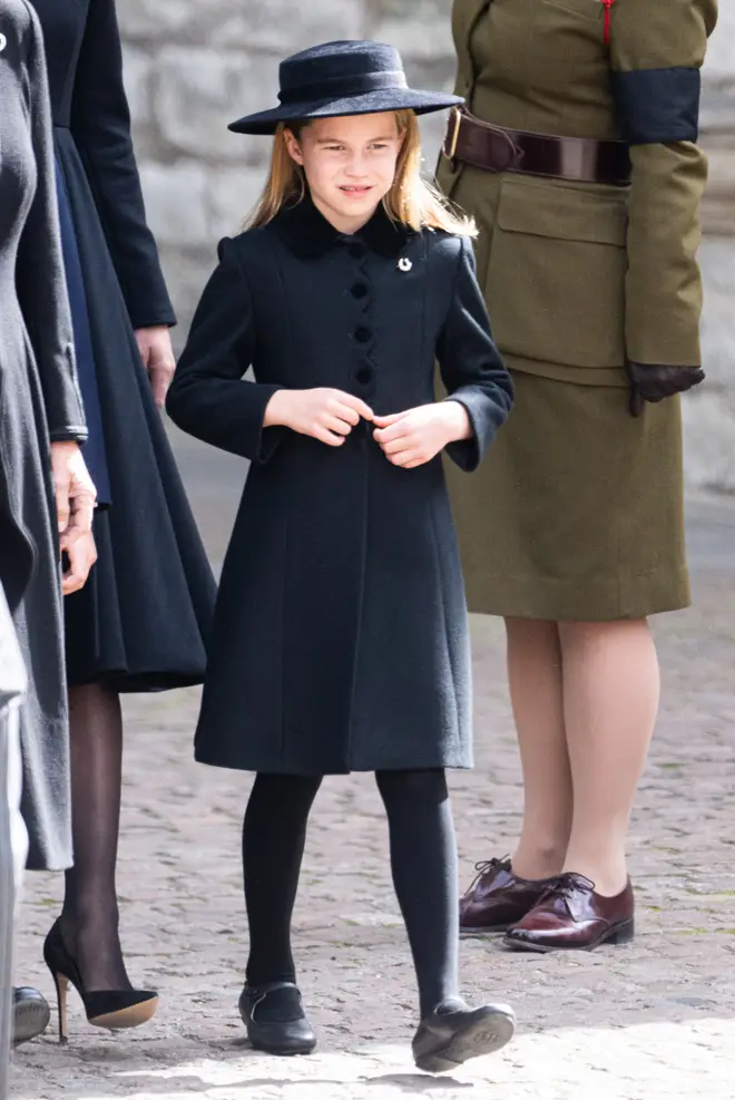 Princess Charlotte wore a horse shoe brooch
