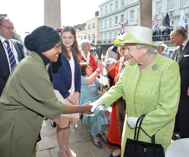Nadiya Hussain met the Queen in 2016