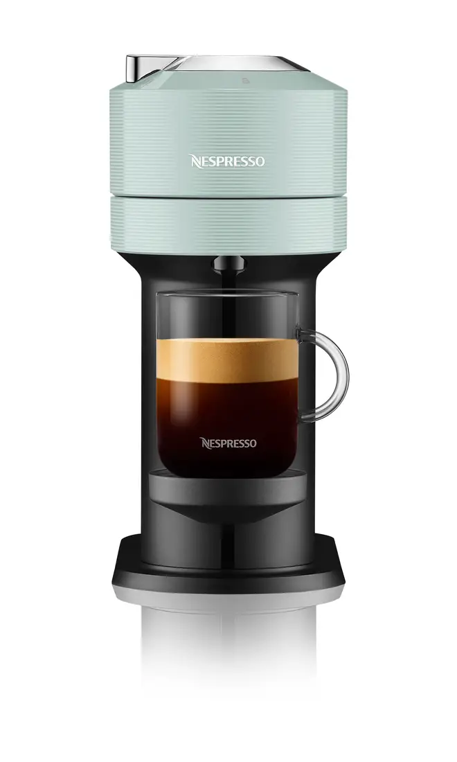 The Nespresso Vertuo Next is compact, comes in a range of colours and can be controlled using bluetooth