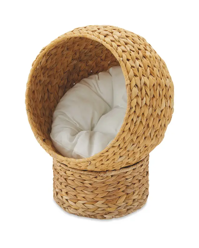 The Aldi egg cat bed is the perfect cosy spot for your fluffy friend this autumn