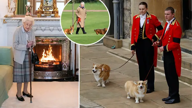 The Queen was with her beloved corgis when she passed away