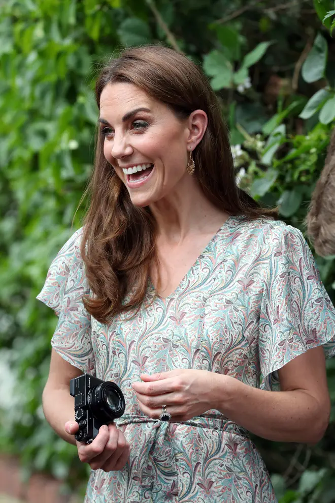 The Princess of Wales taking part in a photography workshop with charity Action for Children in London back in 2019