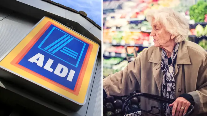 The Aldi cashier paid the extra money for the elderly lady's shopping