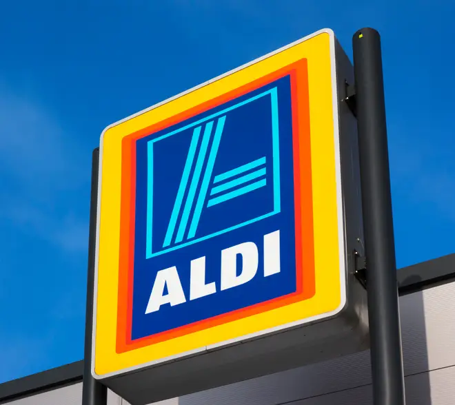 Aldi supermarket sign