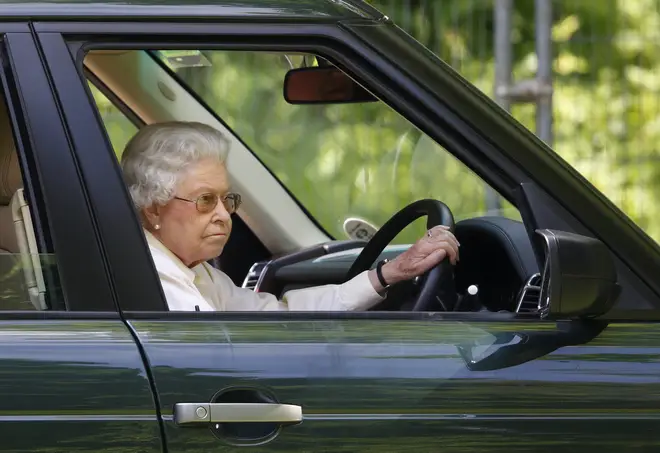 The Queen doesn't need a license to drive as licenses are issued in her name