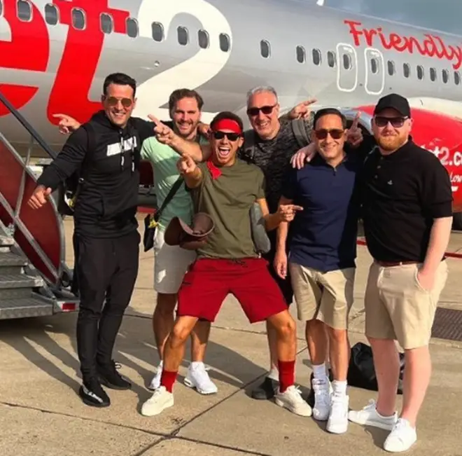Joe Swash headed off on his stag do earlier this year