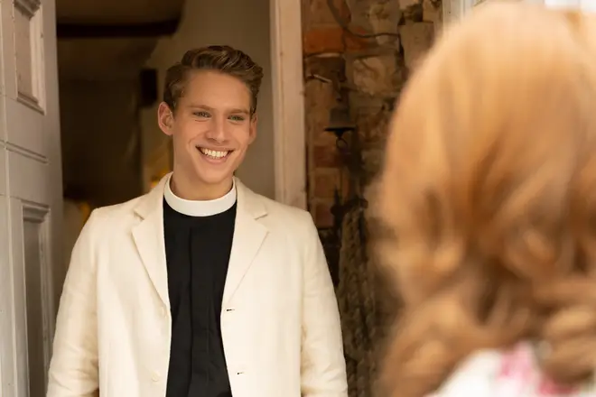 Maxim Ays as Reverend Candy in The Larkins