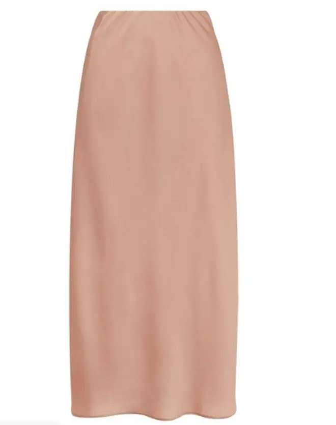 Satin skirts are so on trend right now