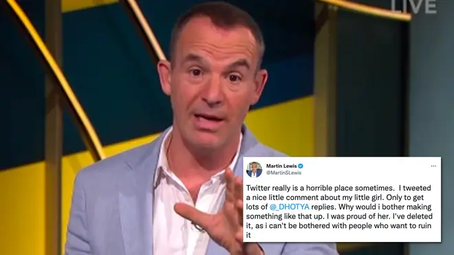 Martin Lewis has been forced to delete a Tweet