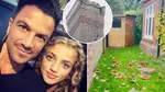 Peter Andre reveals his house was damaged by the storm while his daughter was inside.