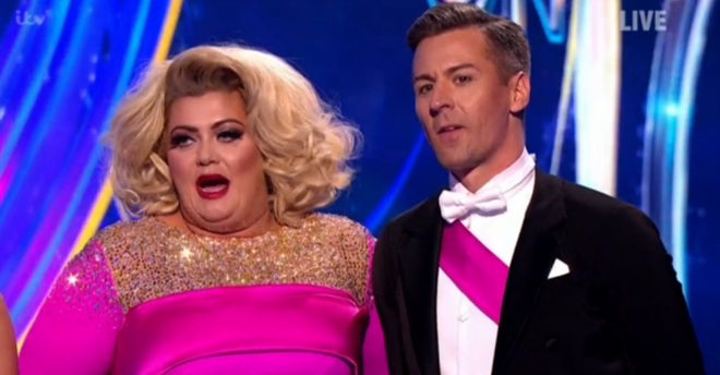 Gemma Collins came to blows with Jason Gardiner on Sunday's episode of Dancing On Ice