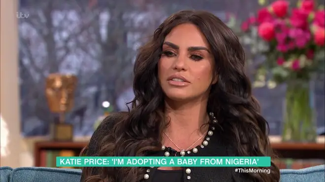 Katie Price made the shock announcement on This Morning