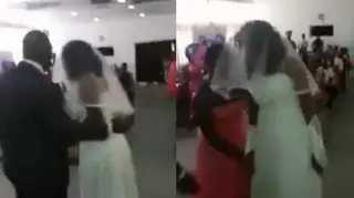 Bride gatecrashes wedding