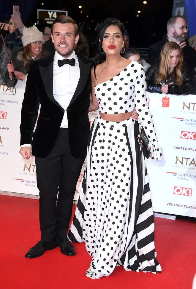 Cara and Nathan at last week's National Television Awards