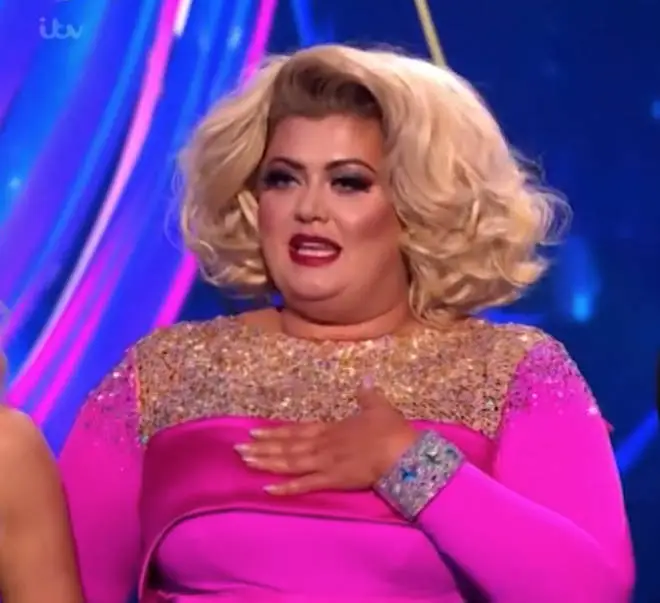 Gemma Collins has denied purposefully falling over on Dancing On Ice