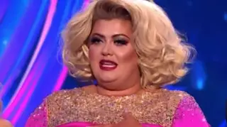 Gemma Collins has denied purposefully falling over on Dancing On Ice