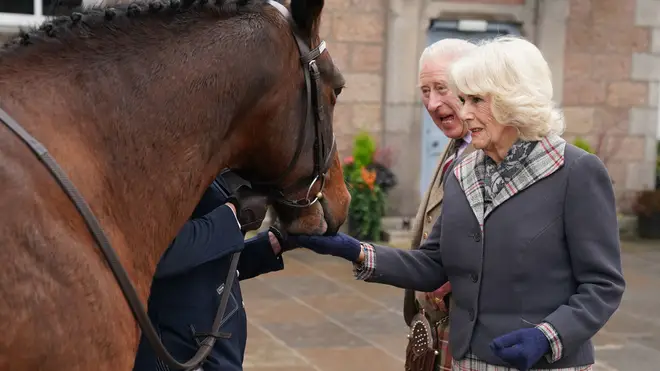 King Charles inherited his mother's horses