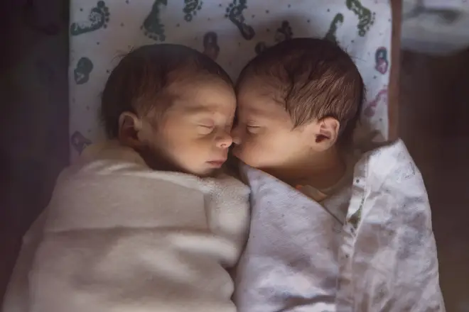 A woman from Michigan found out she was having twins DURING labour (stock image)