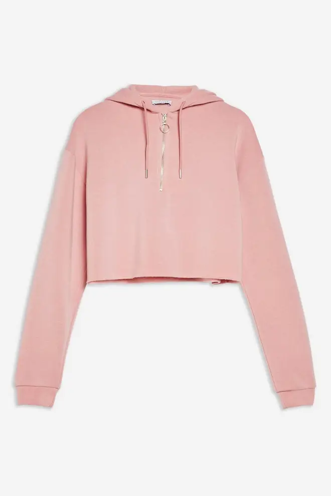This cute pink hoodie is from Topshop