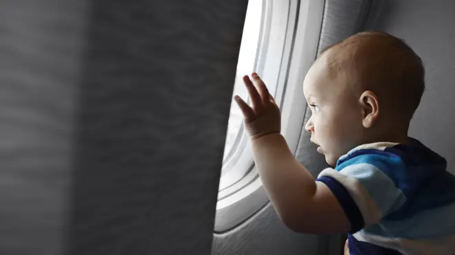 A male passenger made his disapproval clear when the blogger brought her two-year-old on the flight (stock image)