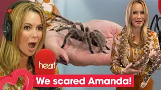 Amanda Holden was scared live on Heart Breakfast