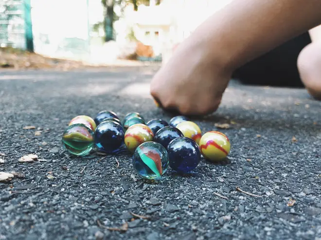 Marbles is a classic game the younger generation will enjoy