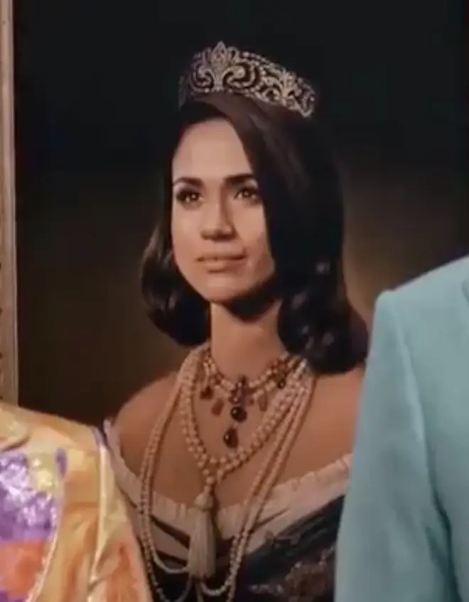 Meghan Markle painted as a queen