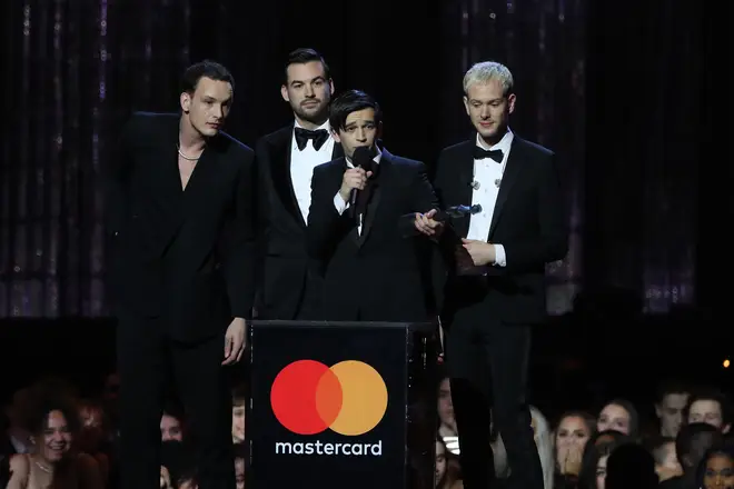 The 1975 scooped up two awards at the BRITs last night
