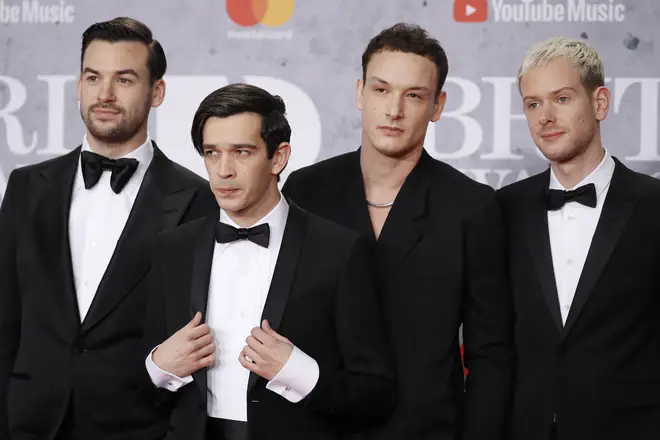 The 1975 on the BRITs red carpet last night
