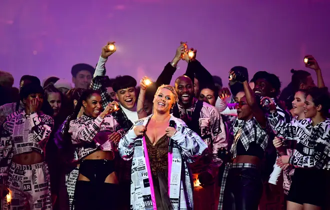 Pink's performance was all about sending a message