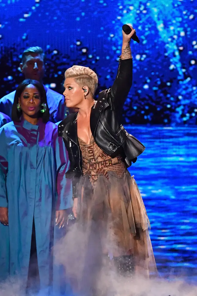 Pink was honoured with the Brit Awards for Outstanding Contribution To Music