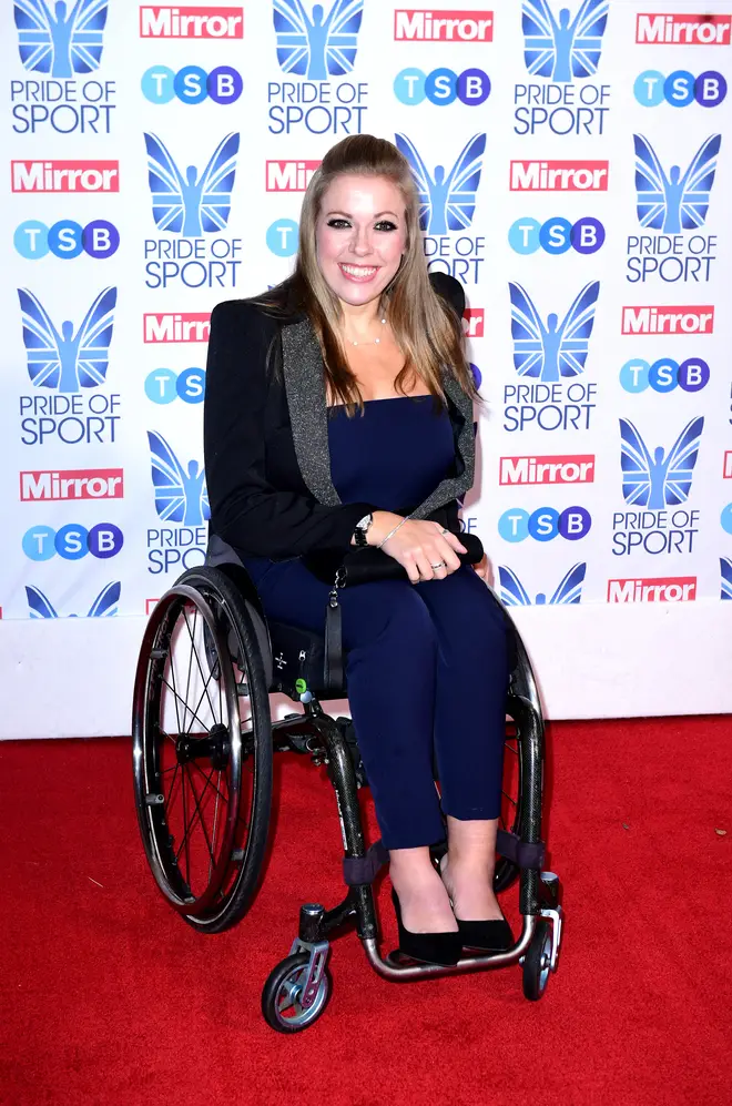 Hannah Cockroft at the Pride Of Britain awards
