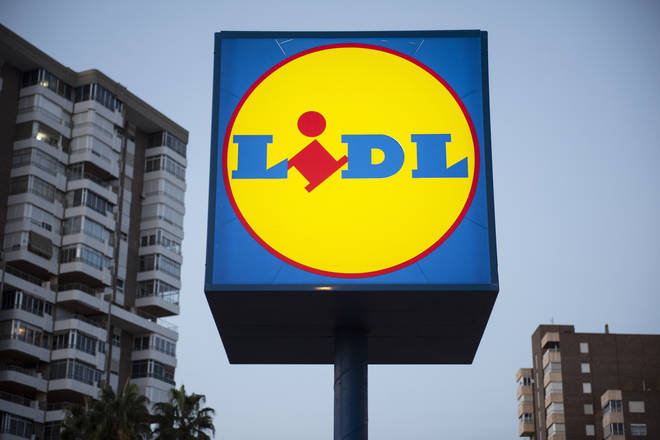 Imported German product supermarket chain, Lidl, seen in...