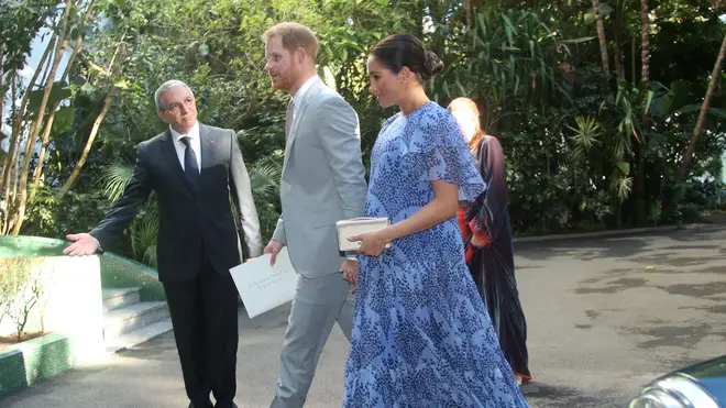 Meghan Markle and Prince Harry on a recent royal visit to Morocco