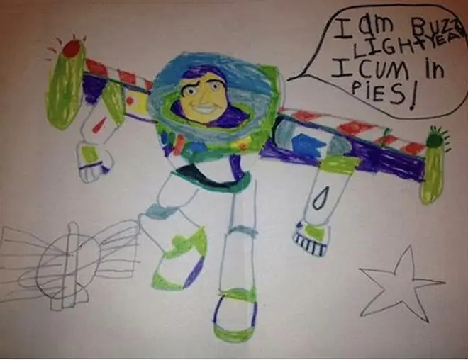 This unfortunately-spelled Buzz Lightyear quote was also entered