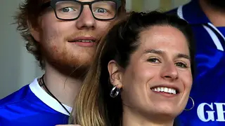 Ed Sheeran and Cherry Seaborn pictured in April 2018