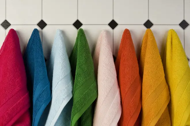Regularly washing bathroom towels can minimise the risk