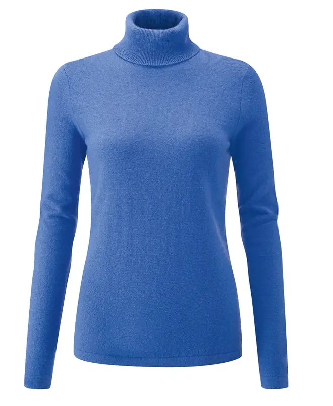 Holly’s roll neck is the Cashmere Roll Neck Sweater by Pure, still online in the sale for £75