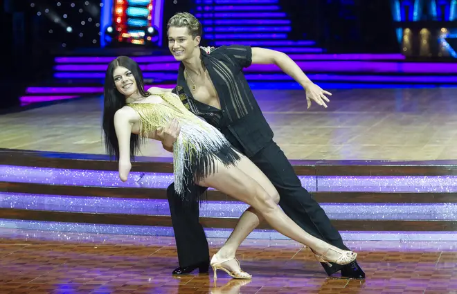 AJ Pritchard with his dance partner Lauren Steadman in 2018