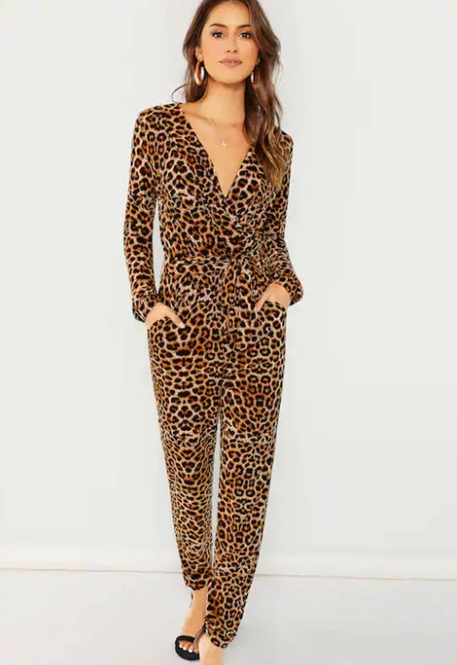 As Kim Kardashian steps out in a leopard print catsuit at PFW, we ...