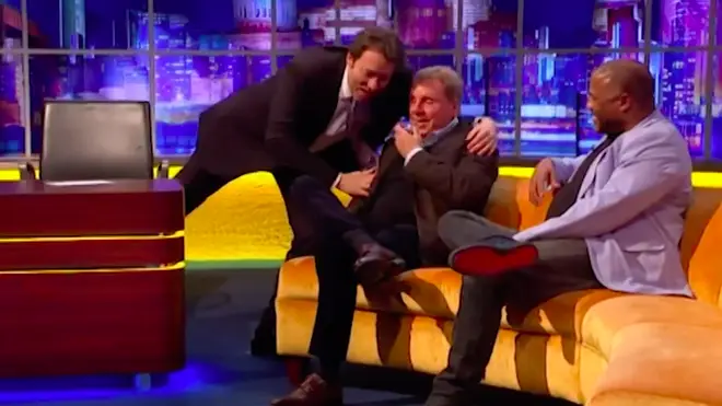 The former football manager cried in conversation with Jonathan Ross on Saturday night.