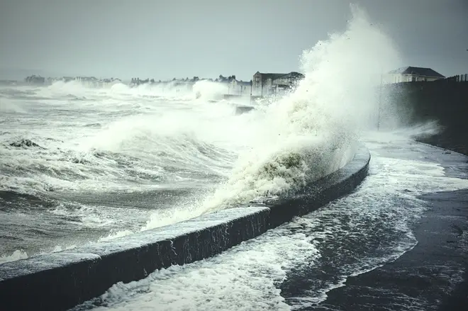 The Met Office has warned that Storm Gareth may cause big waves (stock image)
