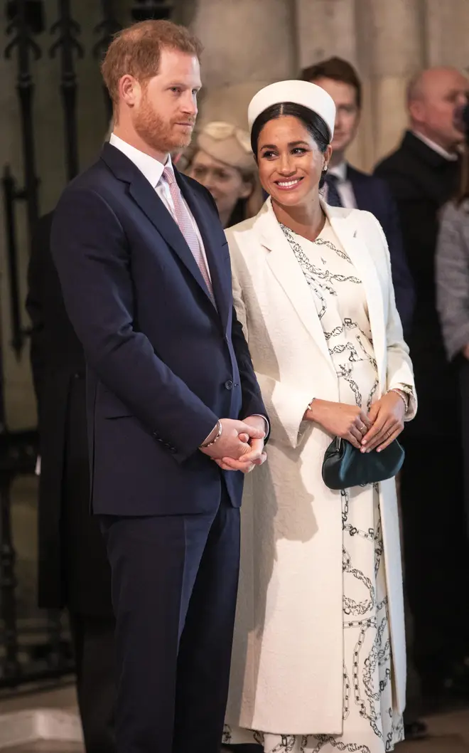 Meghan Markle and Prince Harry joined the rest of the royal family at Westminster Abbey