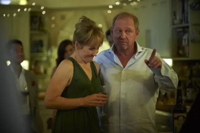 Lorraine Ashbourne and Peter Firth