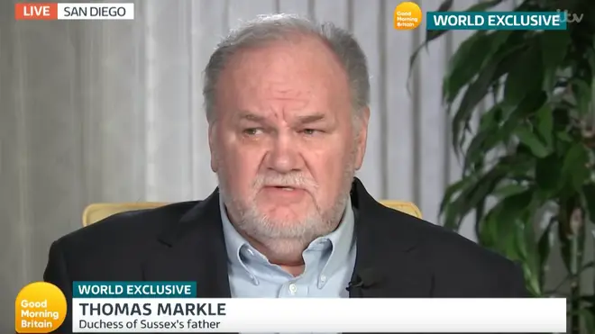 Thomas Markle was unable to attend Meghan Markle's wedding due to health issues