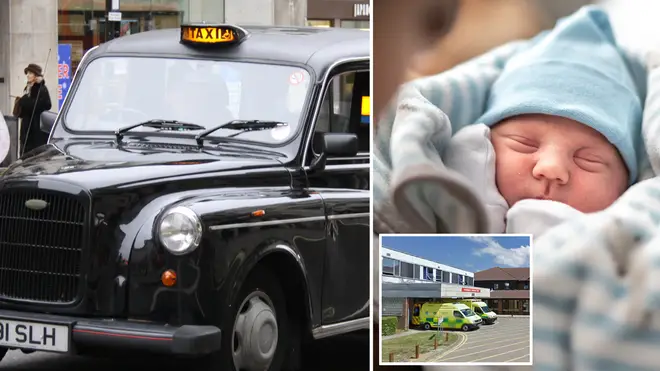 A woman was shocked when a taxi company charged her for giving birth