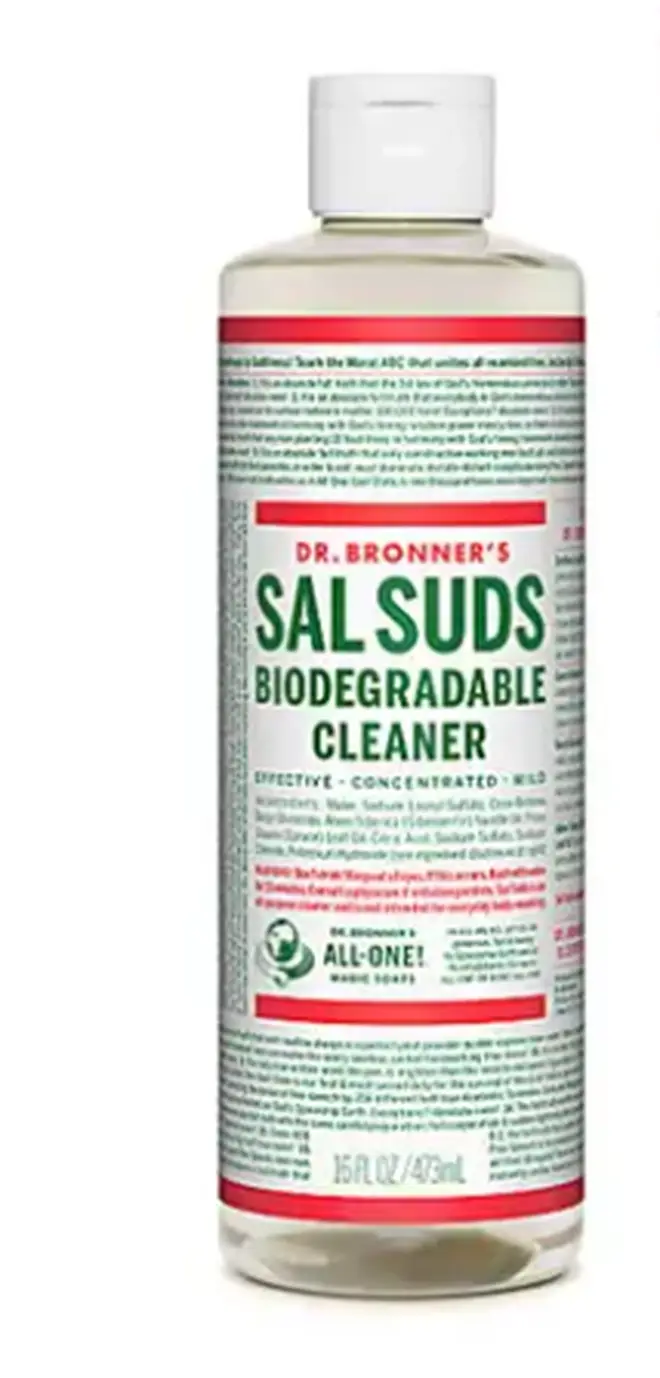 Doctor Bronner's biodegradable cleaner is multi-purpose