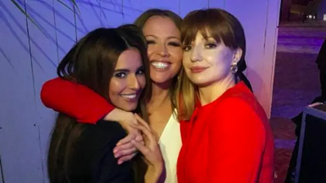Cheryl joined bandmates Nicola Roberts and Kimberley Walsh at Rochelle Humes’ 30th birthday party over the weekend.